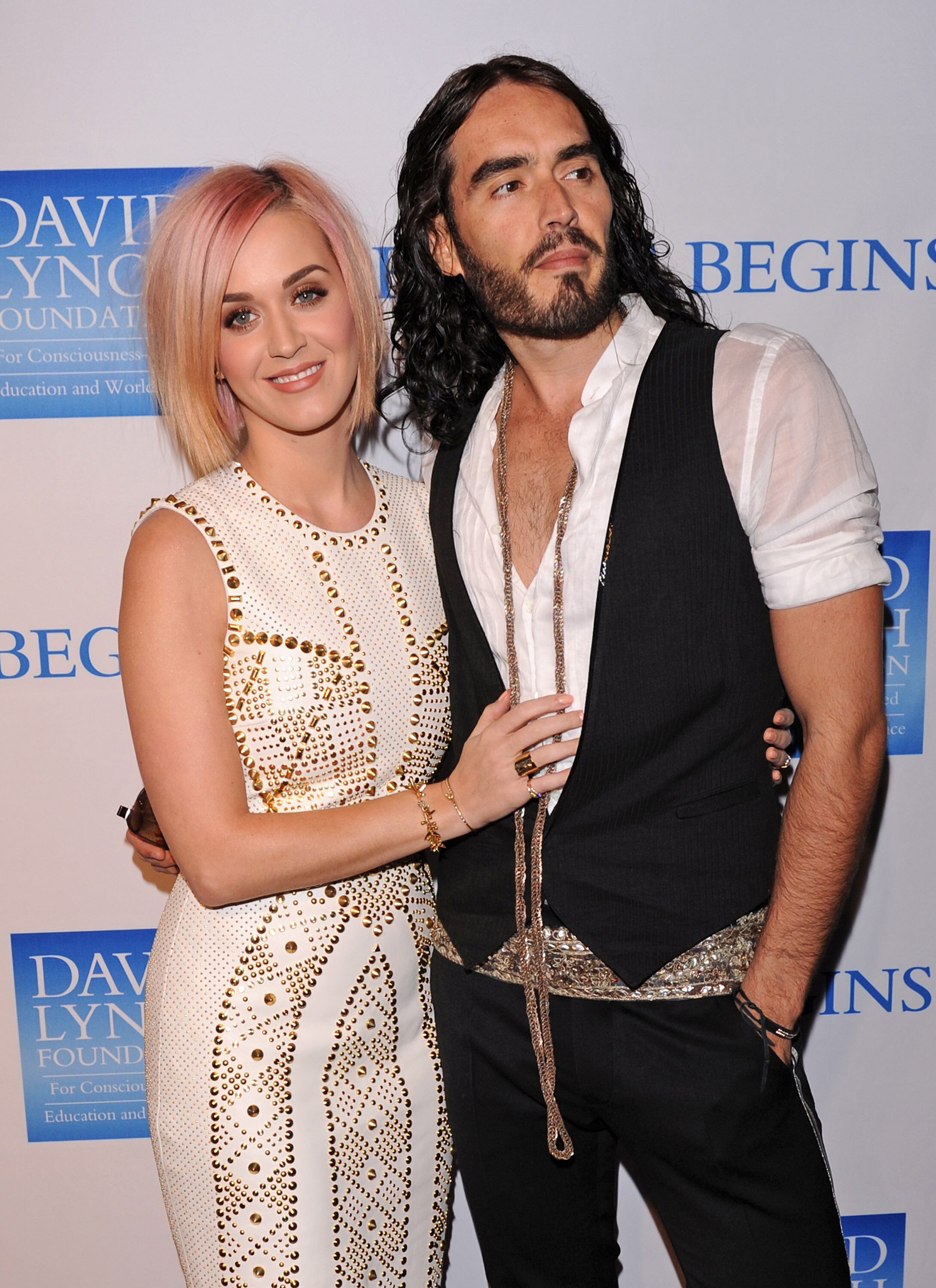 Katy Perry y Russell Brand en 2011 en Los Angeles