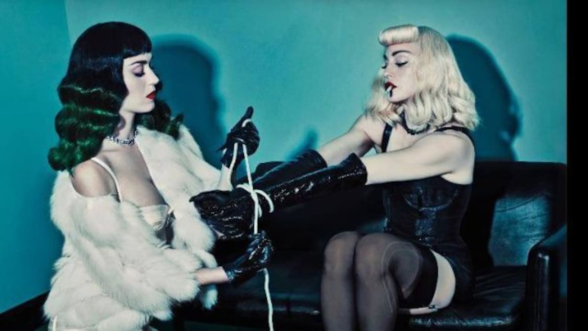 El sensual baile de Madonna y Katy Perry