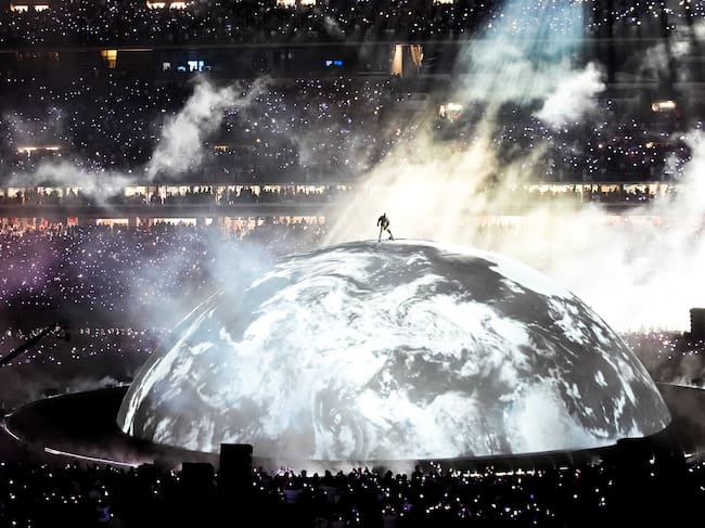Kanye West en un concierto en Estambul, Turquía.