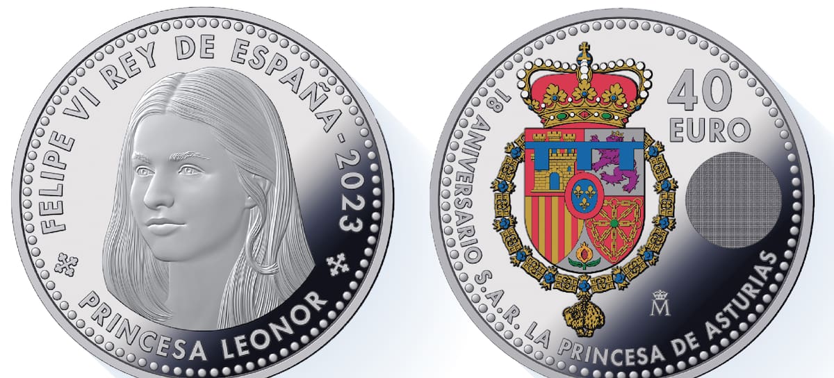 La moneda de coleccionista con la cara de la Princesa Leonor.
