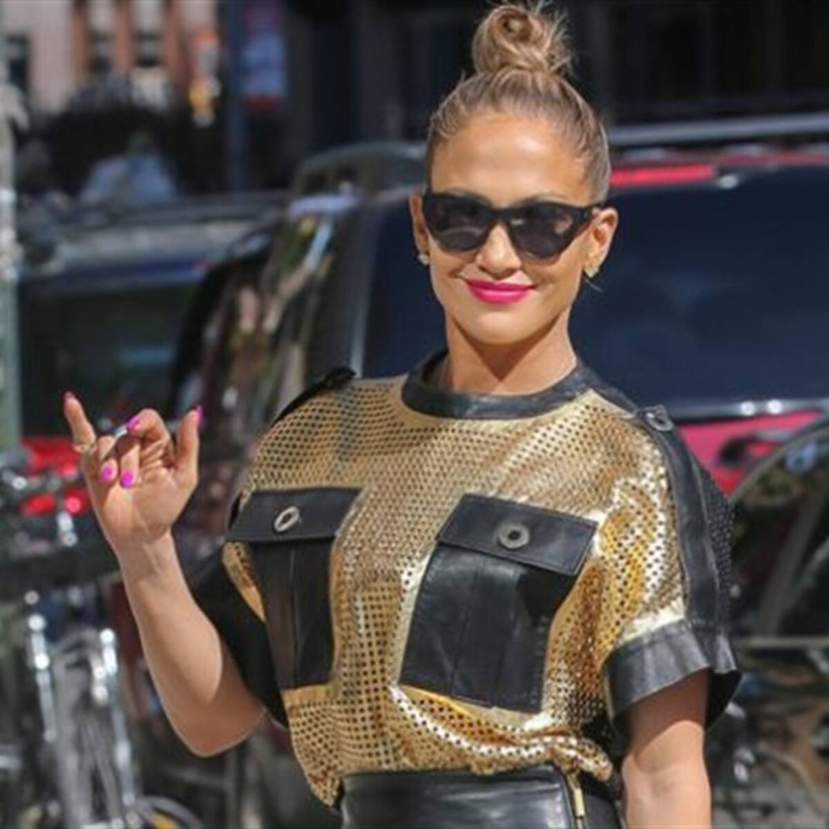 Jennifer Lopez se sumó al reto del balde de agua helada