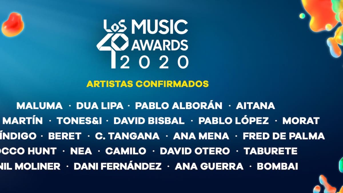 LOS40 Music Awards 2020 anuncia fecha y cartel: Dua Lipa, Maluma o Camilo, entre las actuaciones