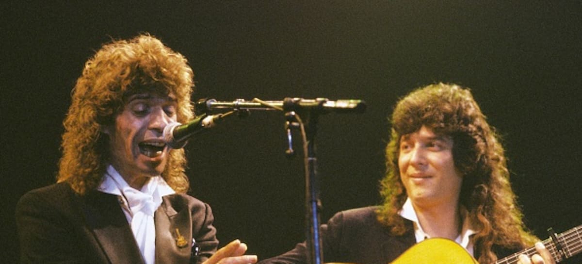 Camaron de la Isla y Tomatito en concierto, 1990.
