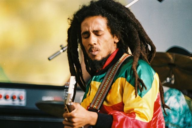 Bob Marley en Londres en 1980.