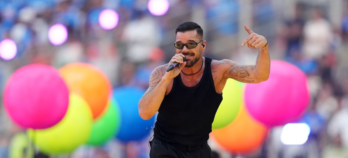 Ricky Martin, en la final de la ICC Men's T20 World Cup India & Sri Lanka 2026.