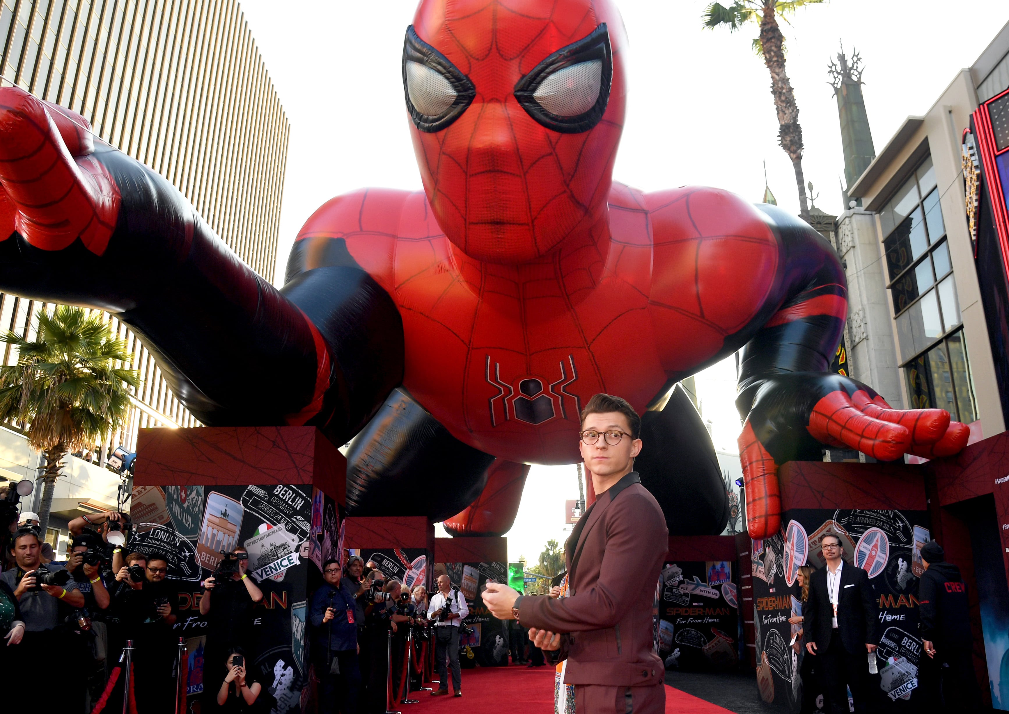 Tom Holland en la segunda premiere de Spider-Man