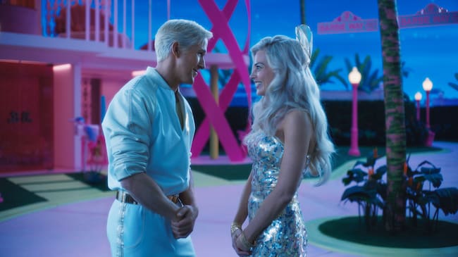 Ryan Gosling y Margot Robbie en 'Barbie'.