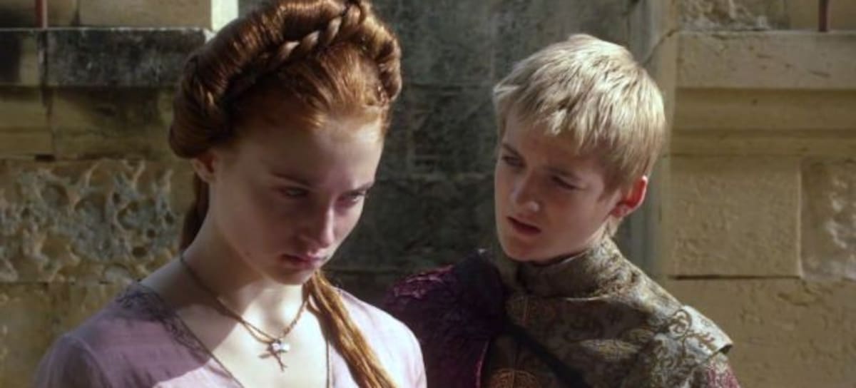 Joffrey y Sansa en una escena de 'Juego de tronos'