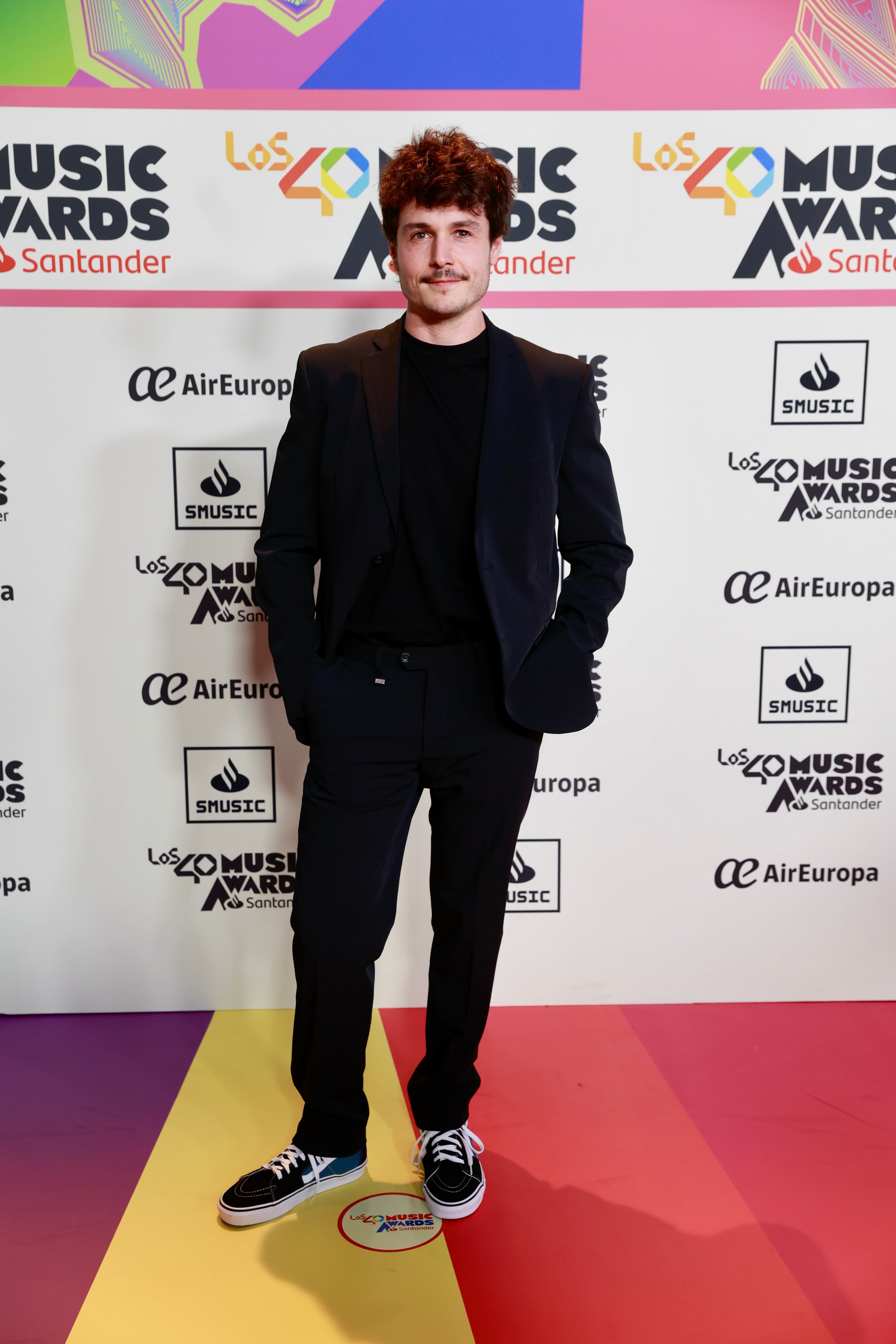 Miki Núñez, en la cena de nominados de LOS40 Music Awards Santander 2023.