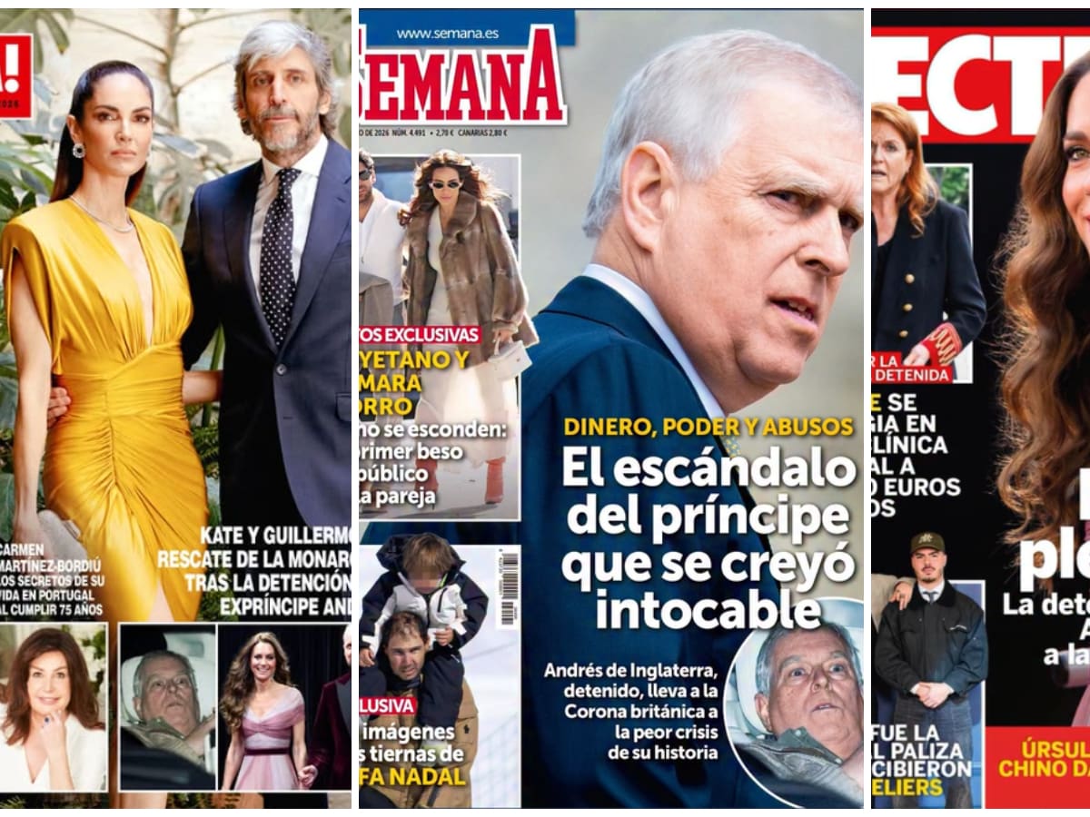 Las portadas de las revistas del corazón de hoy, 25 de febrero: la peor crisis de la Corona británica y la brutal agresión a los Gemeliers