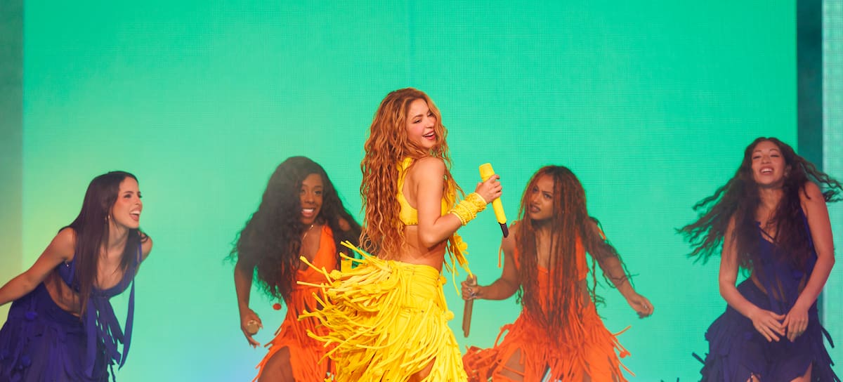 Shakira, en su concierto en California de su 'Las Mujeres Ya No Lloran World Tour'.