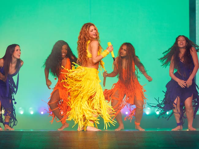 Shakira, en su concierto en California de su 'Las Mujeres Ya No Lloran World Tour'.