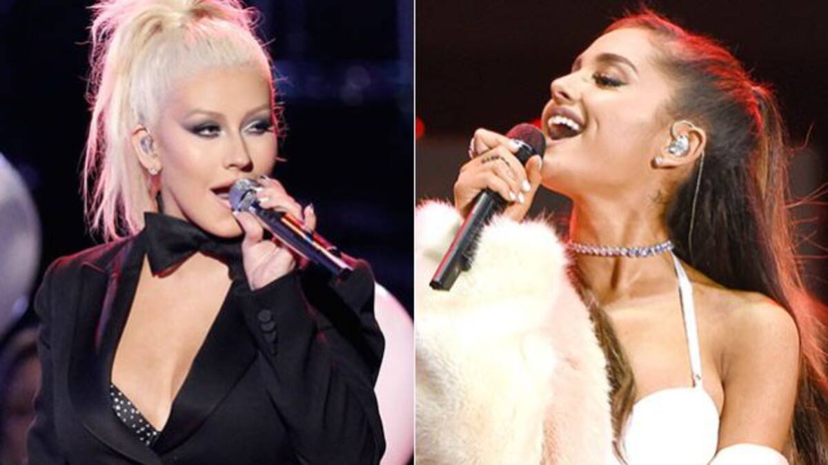 Ariana Grande sorprendió en dúo con Christina Aguilera