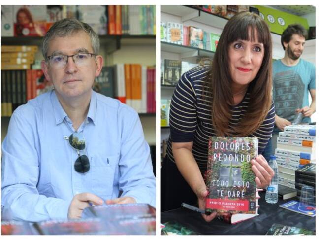 Santiago Posteguillo y Dolores Redondo.