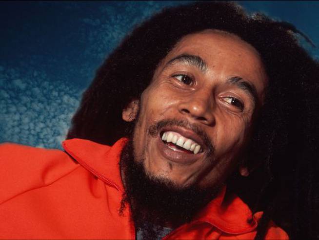 Retrato del cantante de reggae Bob Marley en 1979.