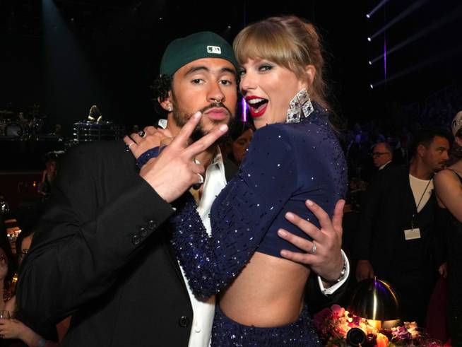 Bad Bunny y Taylor Swift en los Premios Grammy 2023