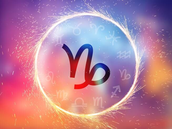 Símbolo del signo del zodiaco Capricornio.