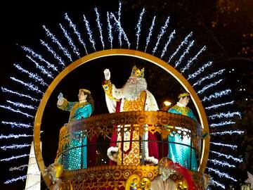 Cabalgata de los Reyes Magos en Madrid.