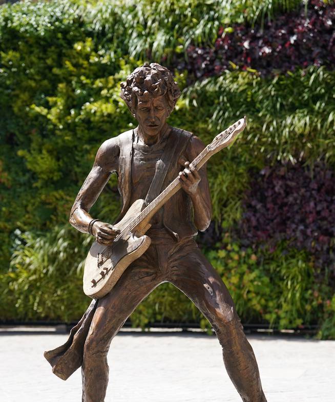 Estatua de Keith Richards.