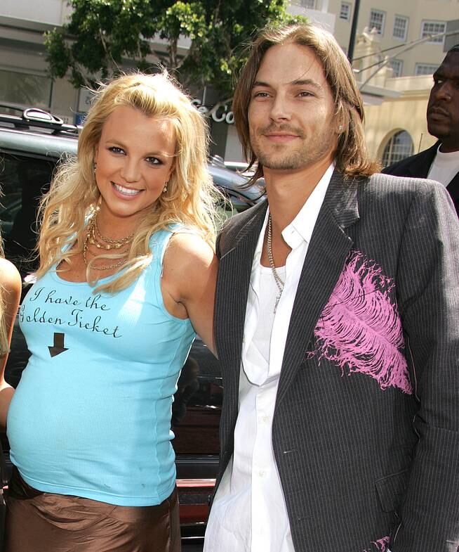 Britney Spears y Kevin Federline en el estreno de &#039;Charlie y la fábrica de chocolate&#039; en Hollywood, California, en 2005.